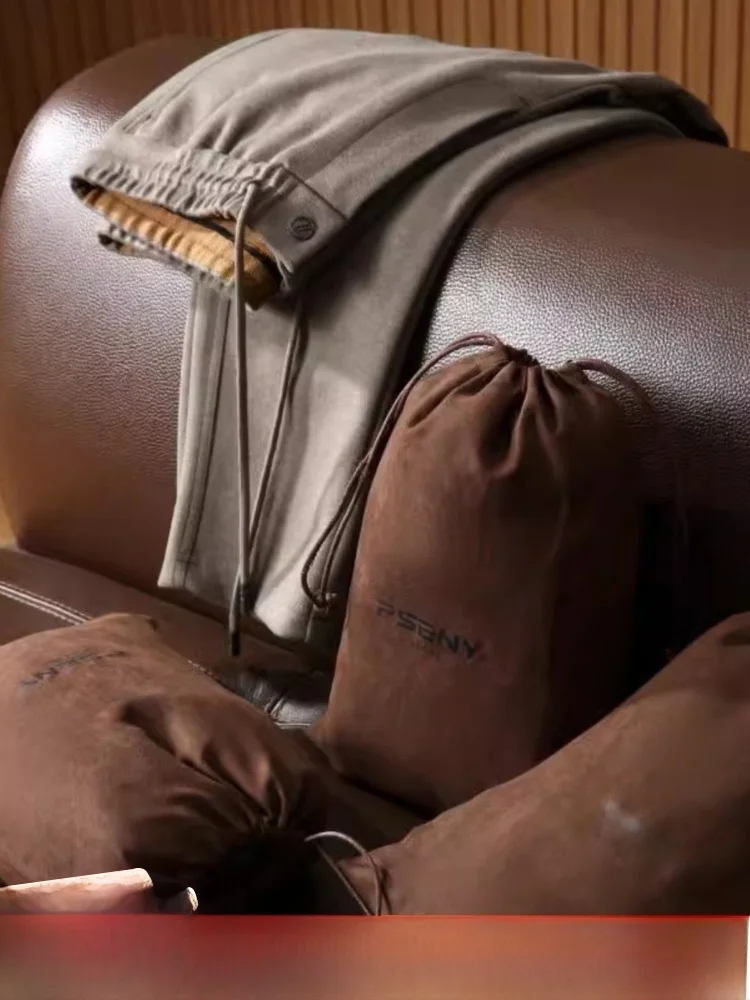 

Итальянская высококачественная ацетатная шерстяная ткань с 3D пошивкой, мужские повседневные длинные брюки на осень-зиму, прямые молодежные брюки