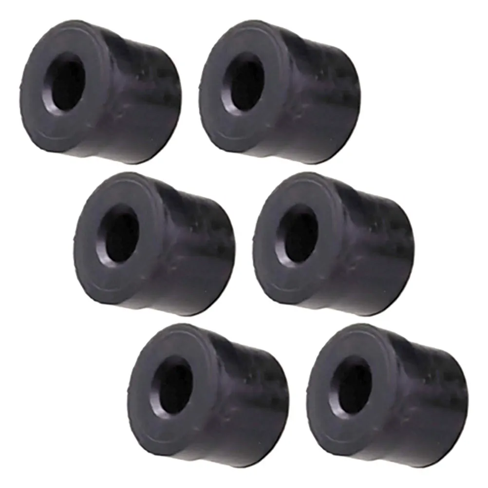 

6pcs Trombone Water Key Rubber End Caps Bumper Tip Horn Pad Replace Slide Pads Musical Instrument Accessories Black Color Easy