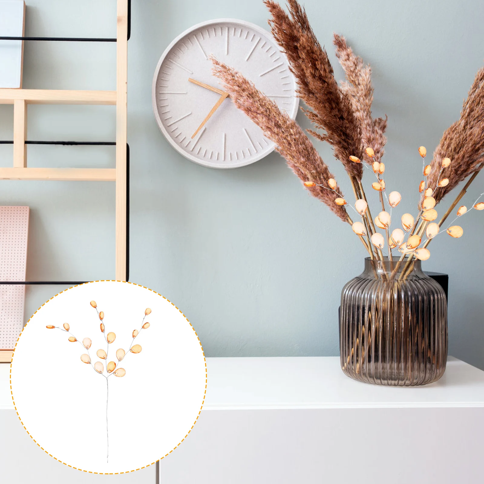 

50 Pcs Simulated Flower Branch Ornaments Craft Flowers Arrangement for Crafting Fake Decoration Miss