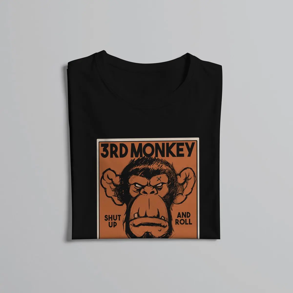 Jiu Jitsu Polyester TShirts 3rd Monkey Print Men\'s T Shirt New Trend Clothing