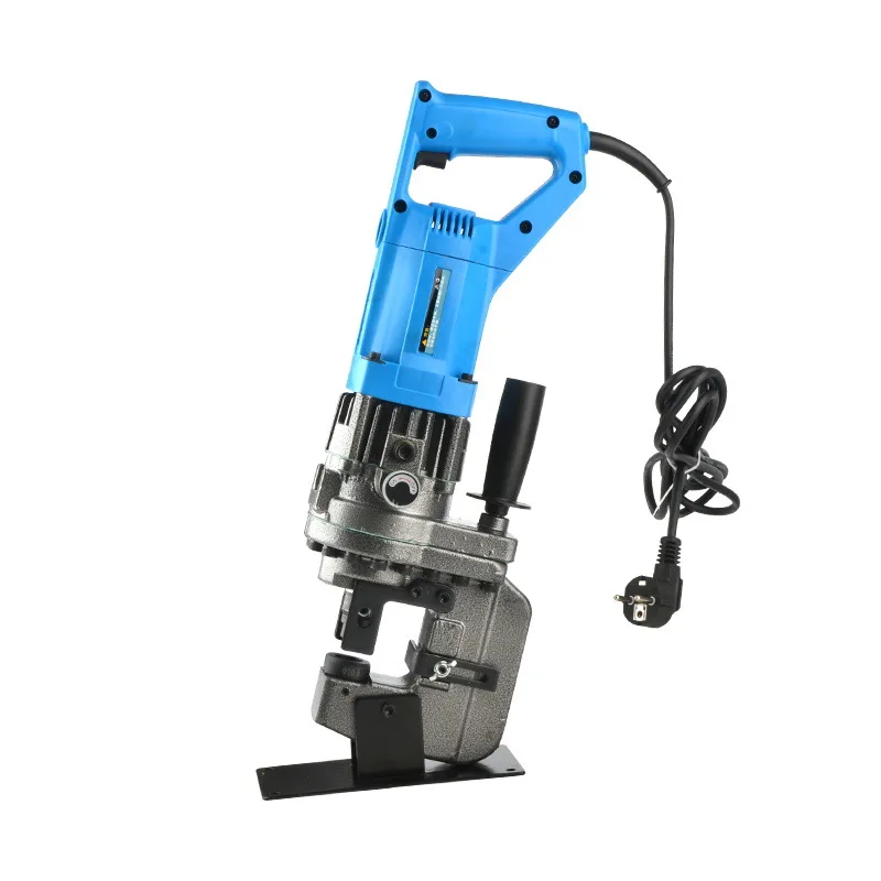 110V/220V Electric Hydraulic Punching Machine Portable MHP-20 Steel Punching Machine for Angle Iron Channel - Construction Tool