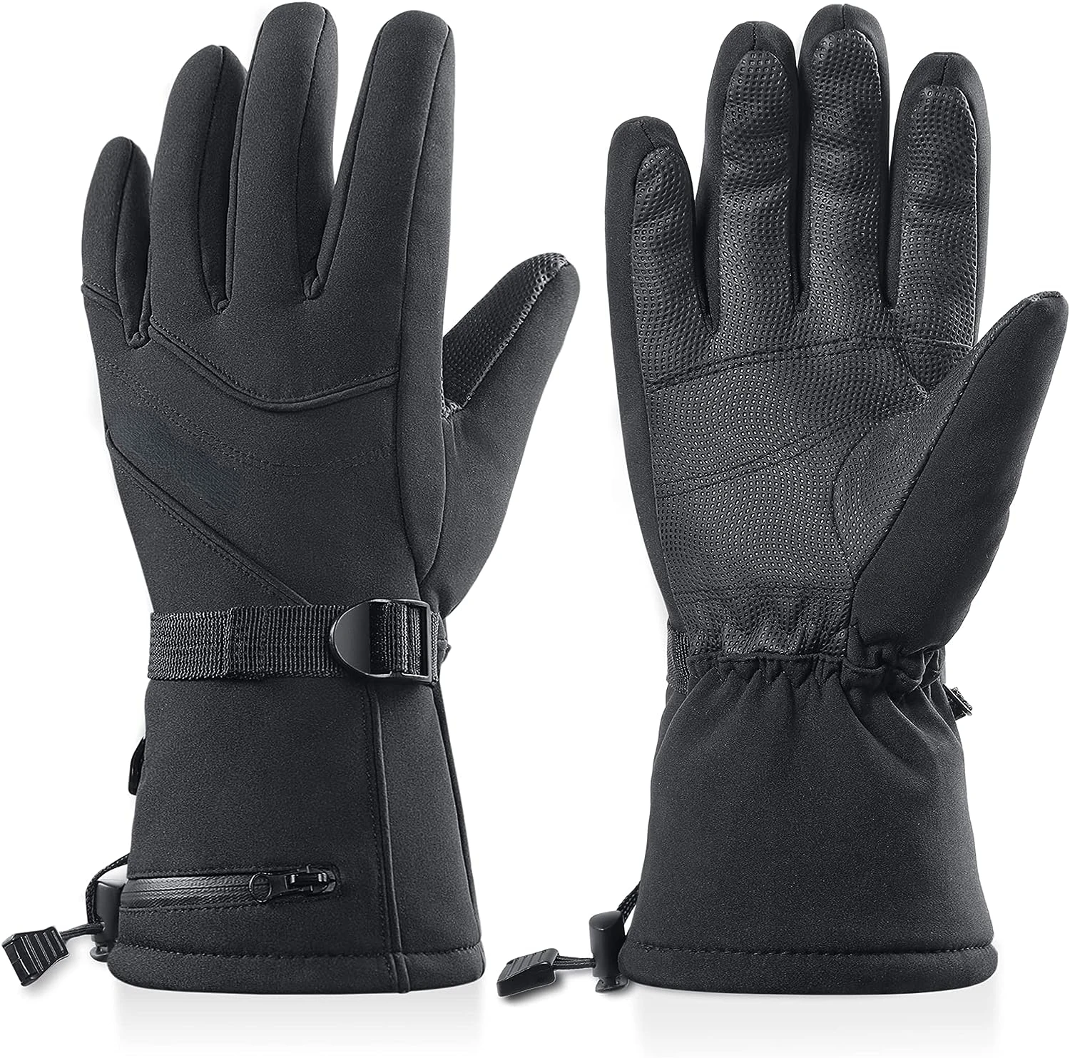 

Ski Gloves Waterproof Breathable Snowboard Gloves Thinsulate Insulated Warm Winter Snow Gloves, Fits both Men & Women