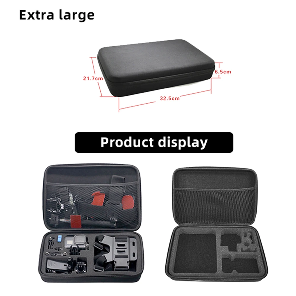 Action Camera Storage Bag Safe and Portable Waterproof Shockproof for GoPro Hero 11 10 9 SJCAM AKASO EKEN DJI GoPro Accessories