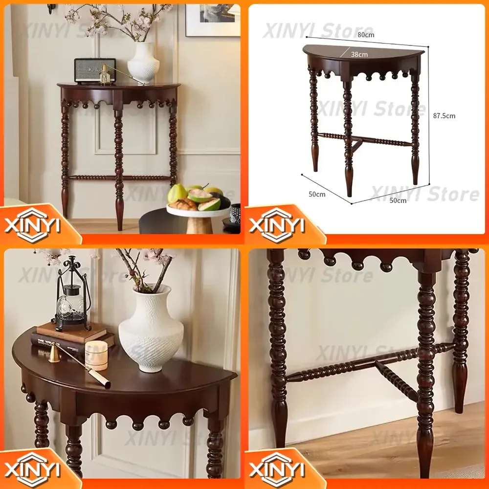 Vintage Luxury Console Table for Mid Century Modern Roman Elegant Rustic Beauty Classic Bureau Furniture Home Living Room