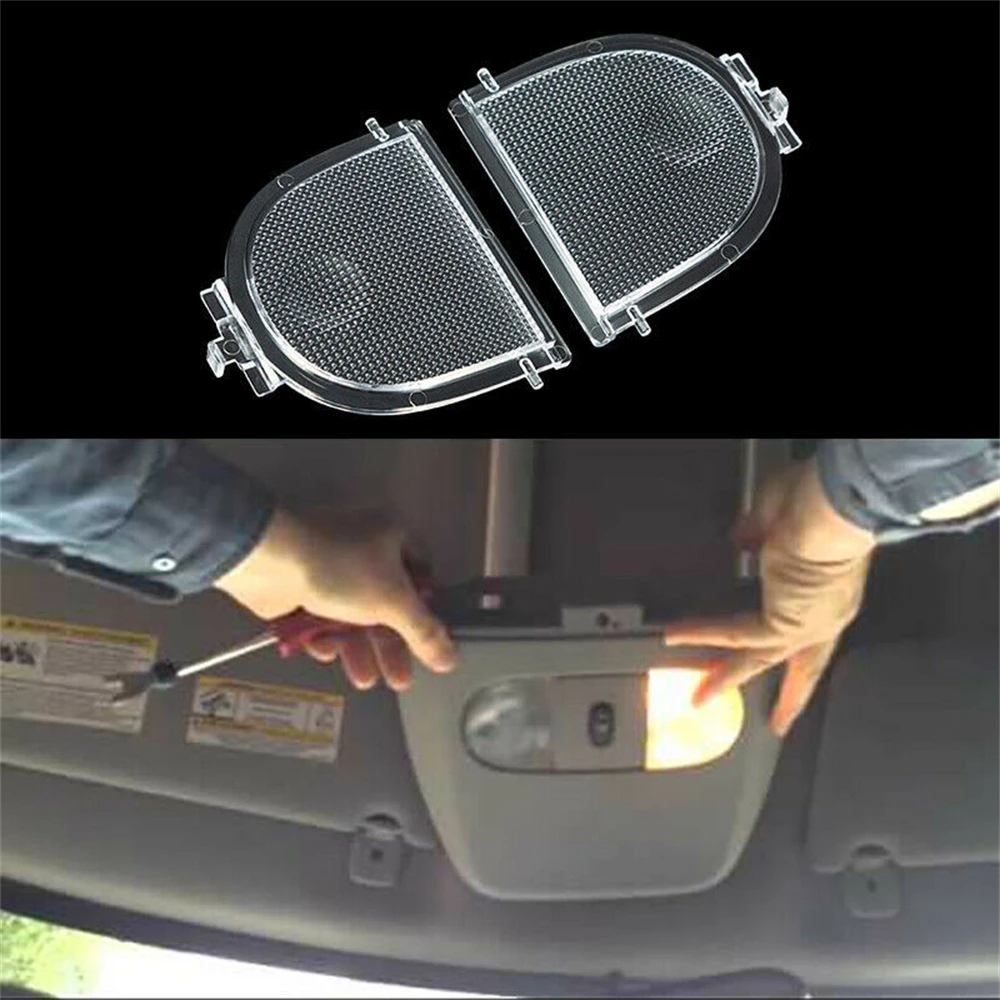 Roof Overhead Console Courtesy Light Lamp Lens Covers 4L3Z13783AA for Ford F-250 F-350 F-450 2006-2010