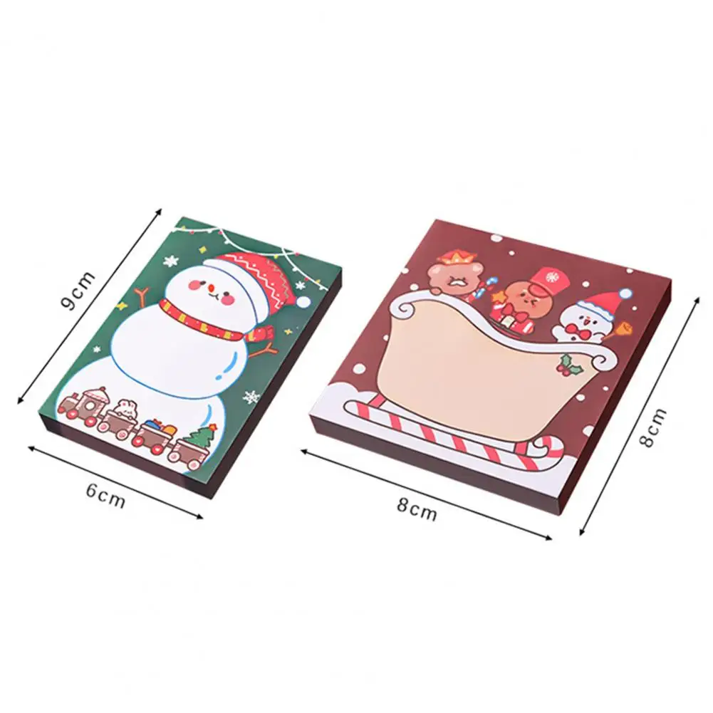 Sticky Note Christmas Pattern Cartoon Girls Self-adhesive Stationery Strong Stickiness Rectangular Sticky Note Pad