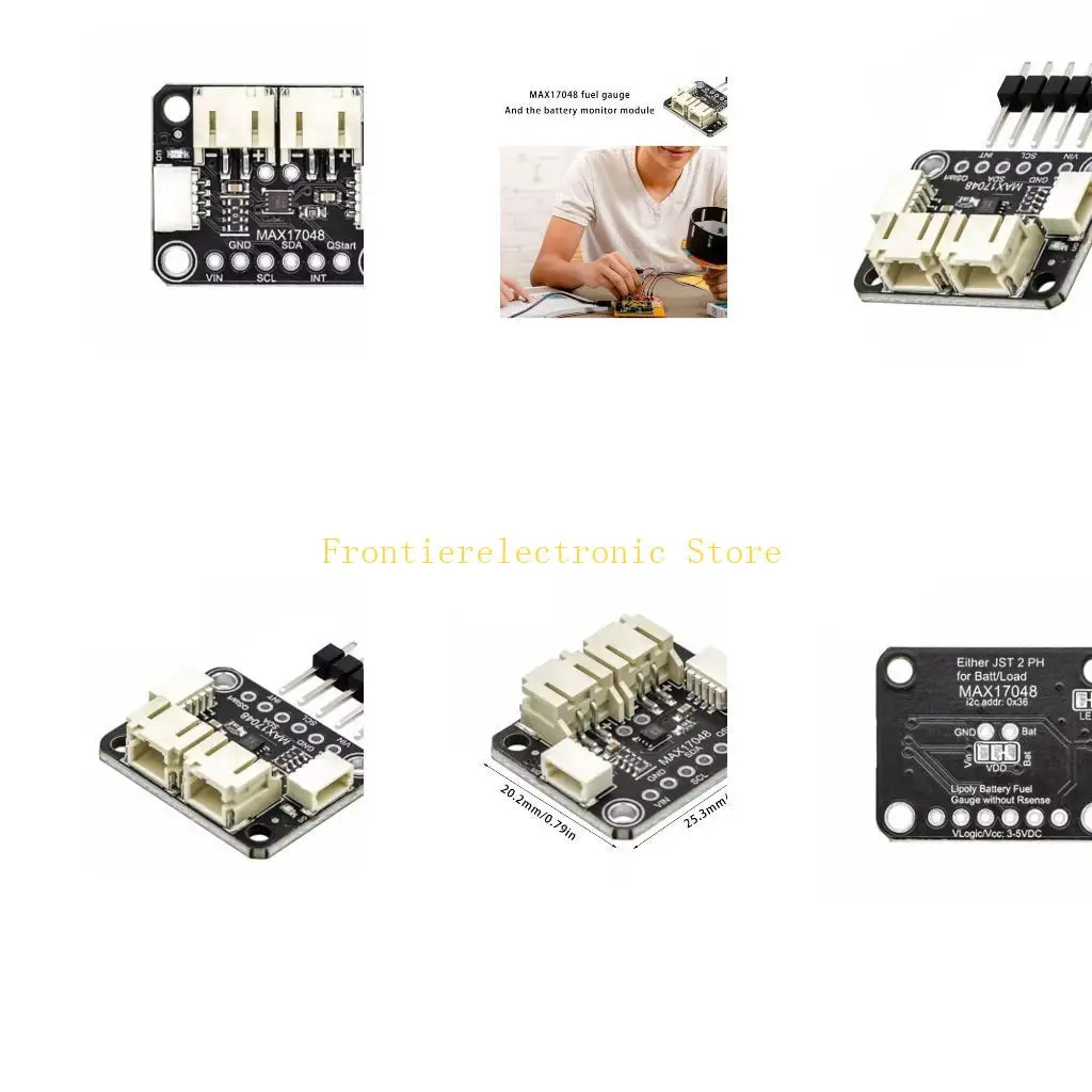 G8DB MAX17048 Gas Gauge Battery Monitoring Module Real Time Temperature Monitoring