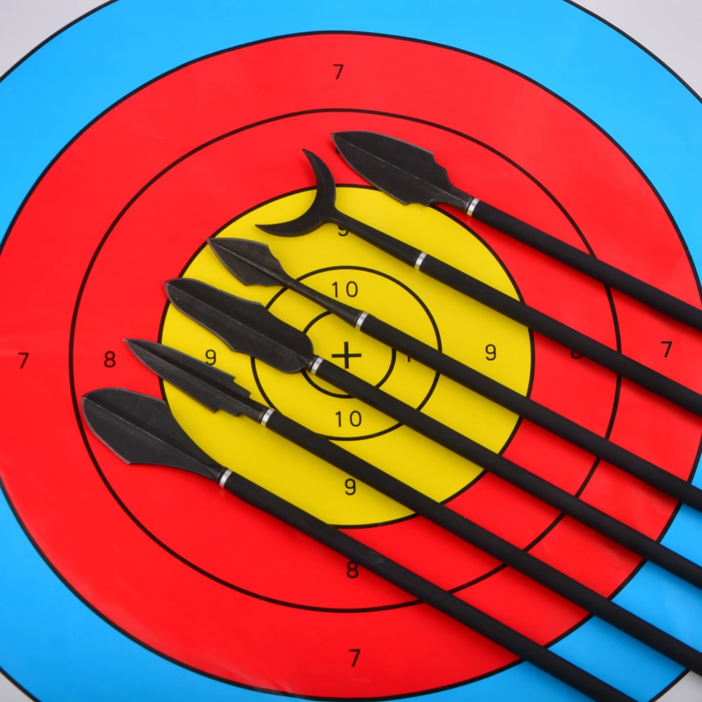 

6 шт., охотничий винт с резьбой для наконечника стрелы, наконечники из углеродистой стали, аксессуары для стрельбы из лука, лука