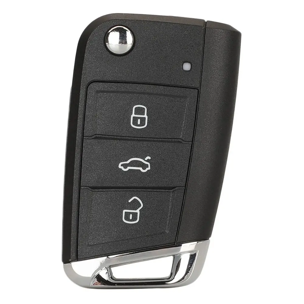 ABS Remote Key Shell 3 Buttons HU66/HU162t Blade Remote Key Fob Scratch-resistant Folding Key Case for VW Golf / Skoda / Seat