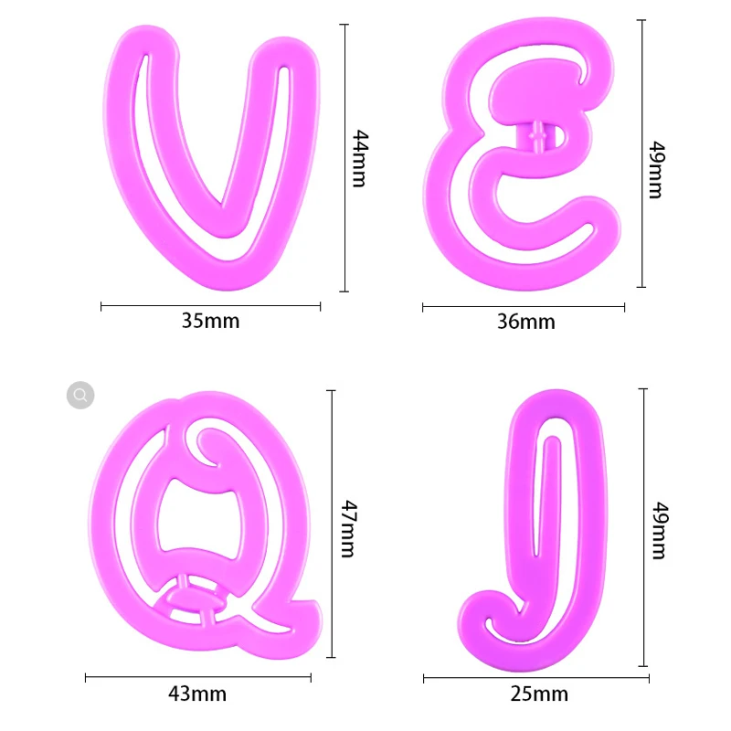 26/10pc Set of Alphanumeric Cake Mold Fondant Candy Craft Cookie Cutter Diy Handmade Project Clay Pastry Cake Decoration Tool