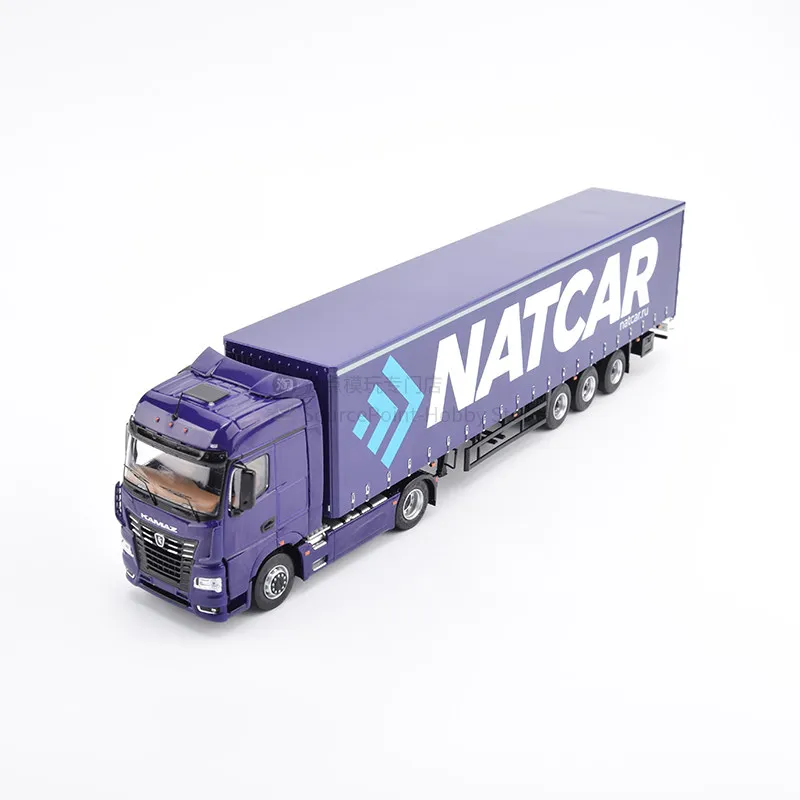 Diecast 1:43 Scale Trailer Transporter Russian Kamaz 54901 Container Truck Alloy Car Model