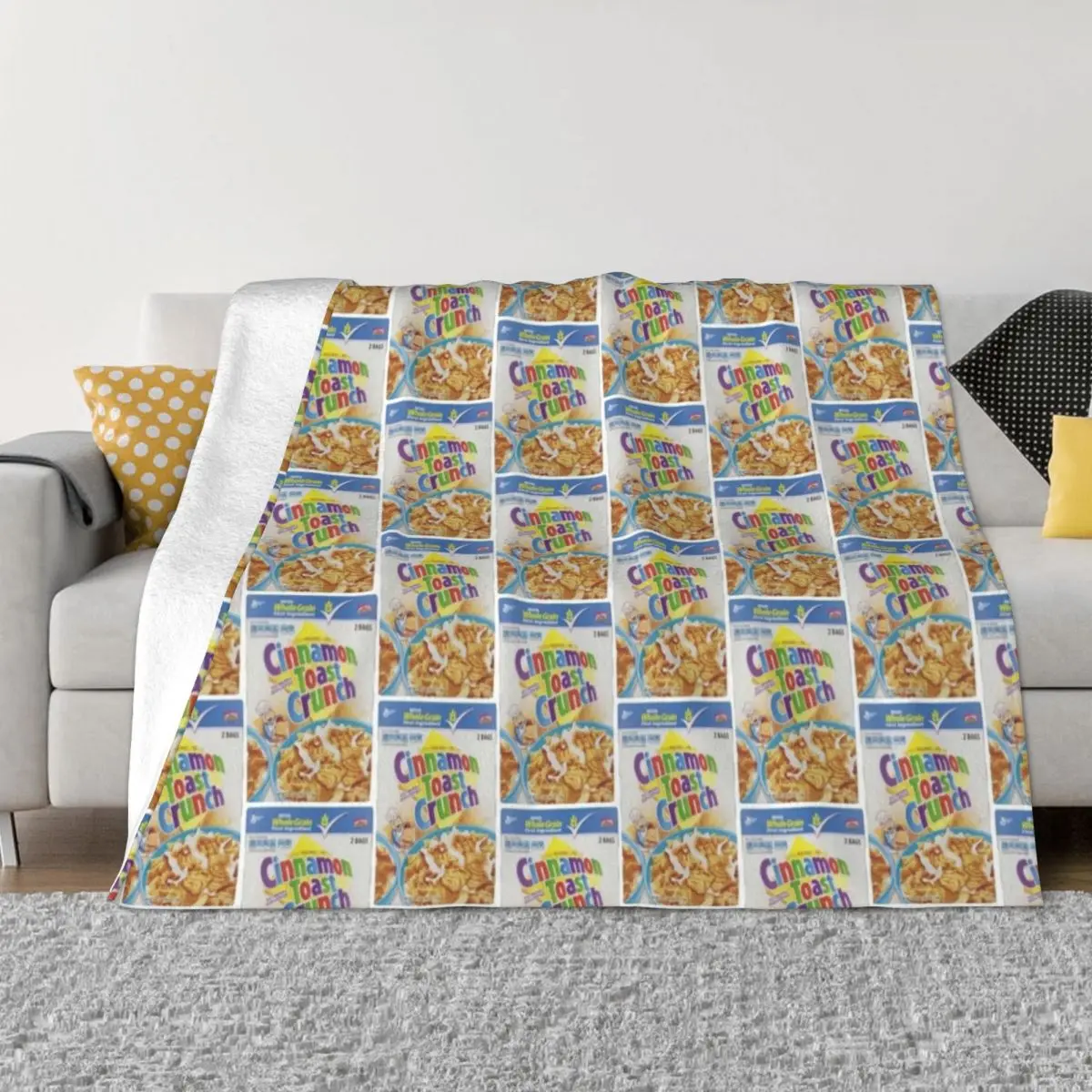 cinnamon toast crunch Throw Blanket Flannels Sofa Quilt Blankets For Baby Blankets