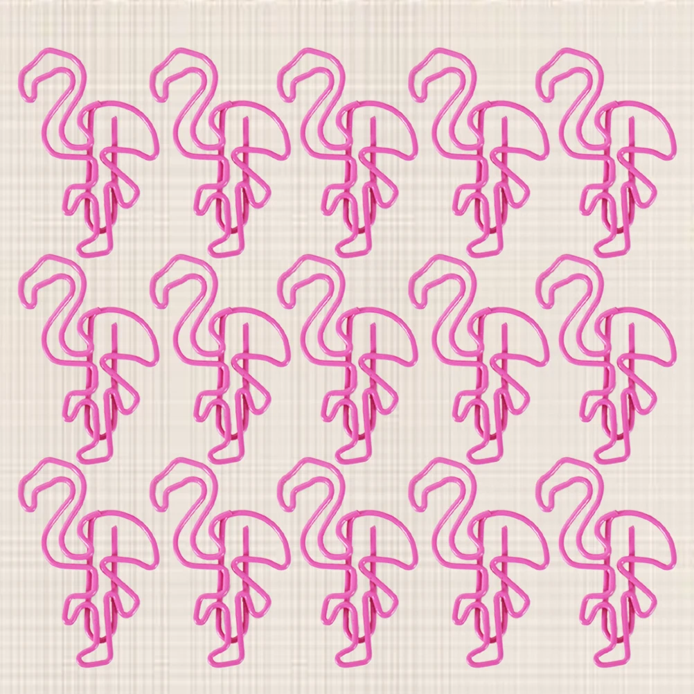 

Flamingo Paper Clip Bookmarks Shape Clips Classroom Decor Items School Stationery