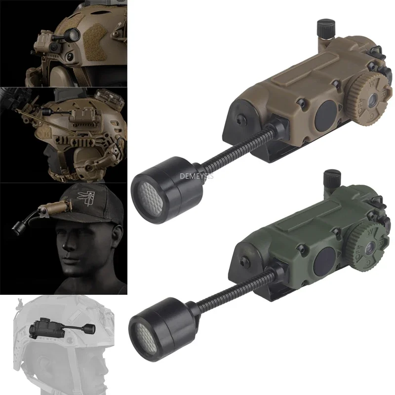 DulHelmet-Lampe stroboscopique multifonctionnelle, lumière de tête IR, rouge, vert, bleu, blanc, chasse, tir, saut, lampe de poche, lampe de sauna