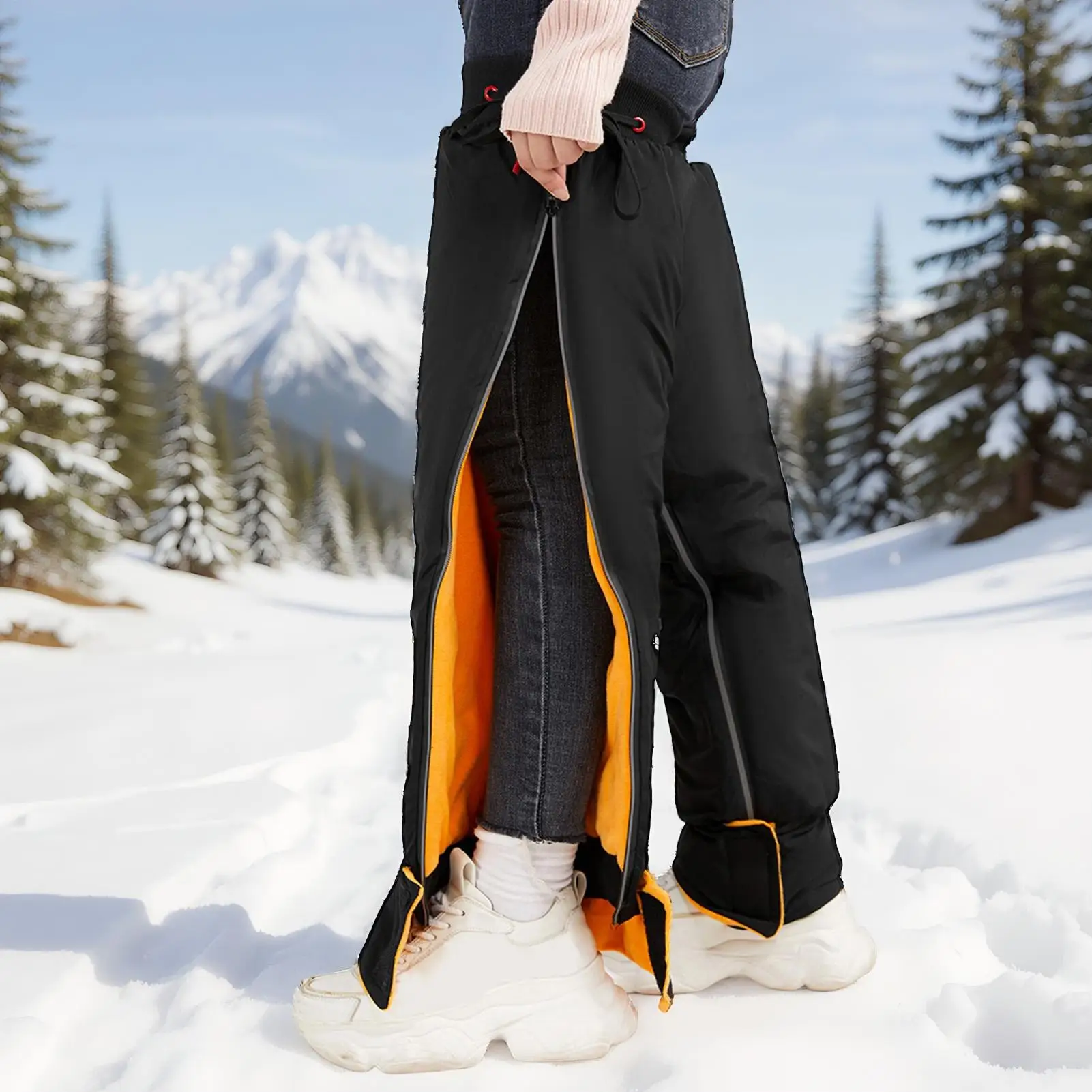 

Motocross Knee Guards Thermal Leg Sleeves Waterproof Leg Warmer For Mountain Trails Highway Riding Track Racing Motorcycle