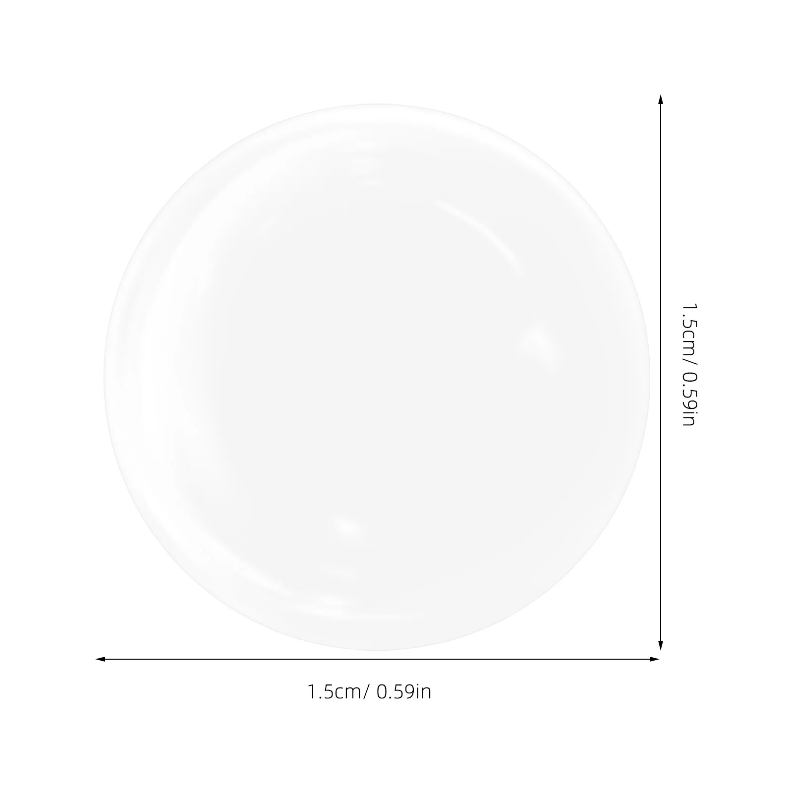 300 قطعة شفافة مزدوجة الجوانب لا بقايا نقاط لاصقة 0.59 بوصة واضحة مستديرة لزجة تك لملصقات إطارات الصور خفيفة الوزن #5