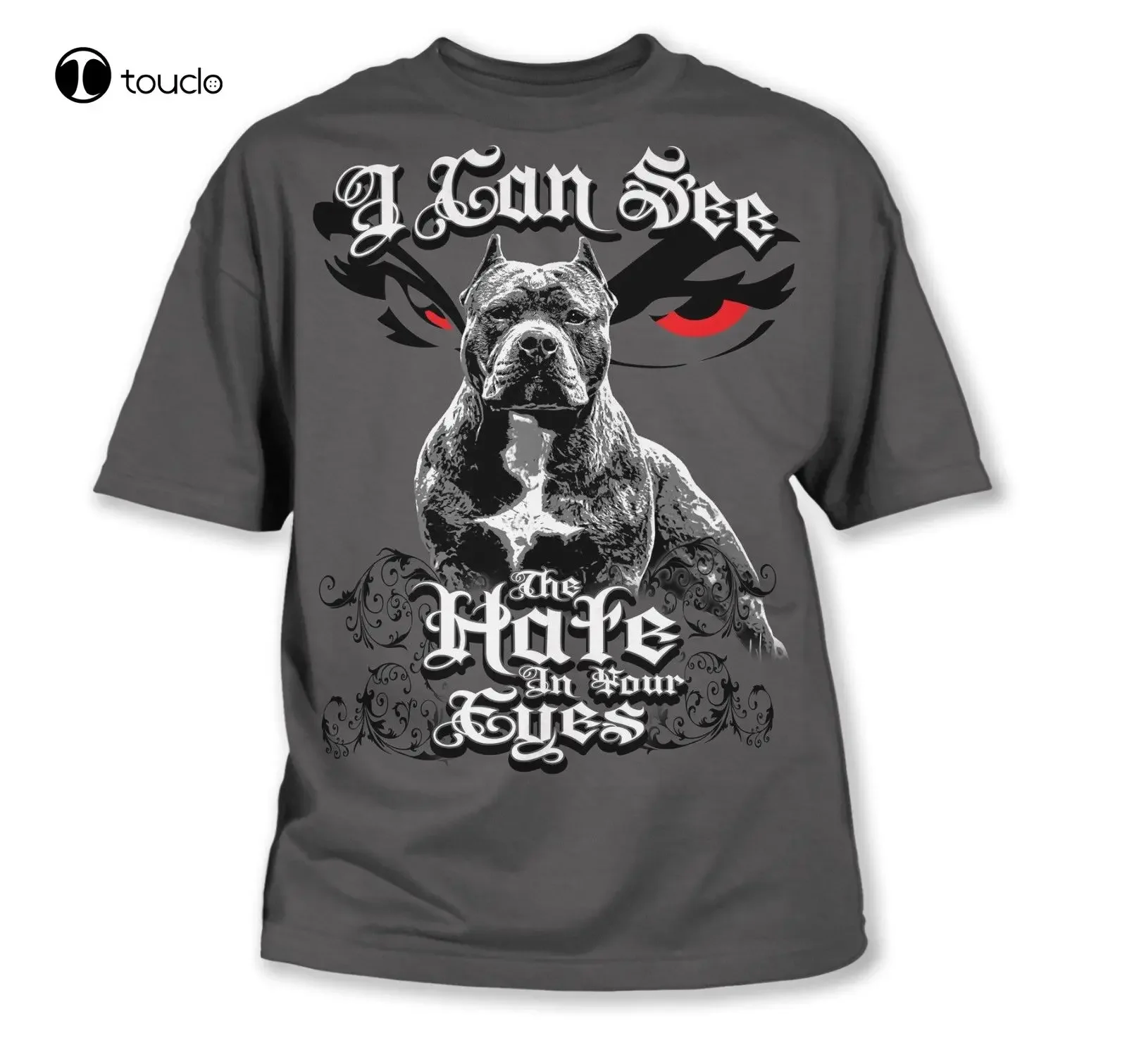 Brand Man T Shirt New Brand Tee Cotton Clothes New Hate In Your Eye'S Pit Bull Bully Breed Men'S Charcoal T Shirt Sale Unisex