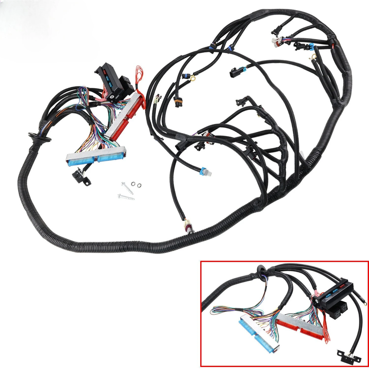 Retrofit for independent wiring harness DBC LS1 4.8L 5.3L 6.0L T56 non-electric transmission