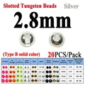 2.8mm 20 piezas Plata B