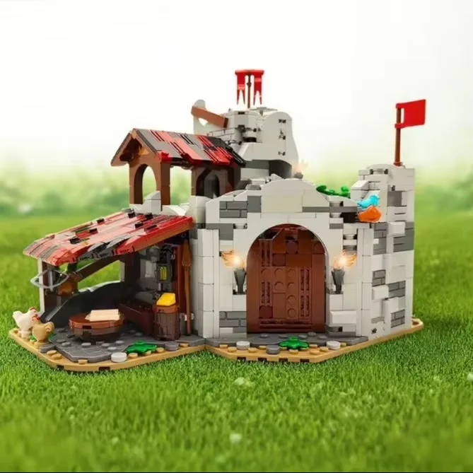 Expert creativo MOC Wolfpack Den, juegos de edificios, casa Medieval, bloques de construcción, rompecabezas DIY, juguetes de ensamblaje, regalo para niños y adultos