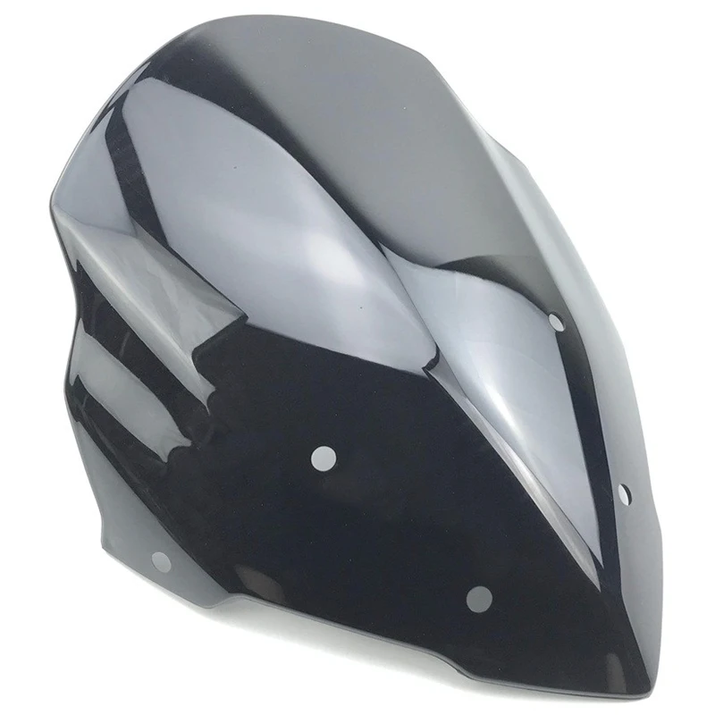 Motorcycle Double Bubble Windshield WindScreen Screen For BAJAJ Pulsar AS200 AS 200 200AS Protector Accessories Black Iridium