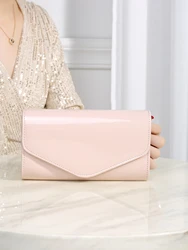 Clutch Purse Evening Bag for Women, Glitter Evening Envelope Handbag With Detachable Chain for Wedding and Party