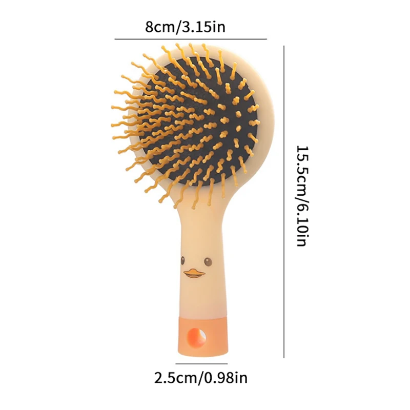 1Pcs Cartoon Makeup Mirror Handheld Double-sided Airbag Comb For Women Portable Mirror Air Cushion Comb Girls Tool