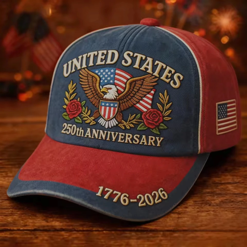 Men'S Independence Day 250th Anniversary Baseball Cap Outdoor Sunshade Baseball Cap Baseball Cap With Pompoms Gorras Hombre