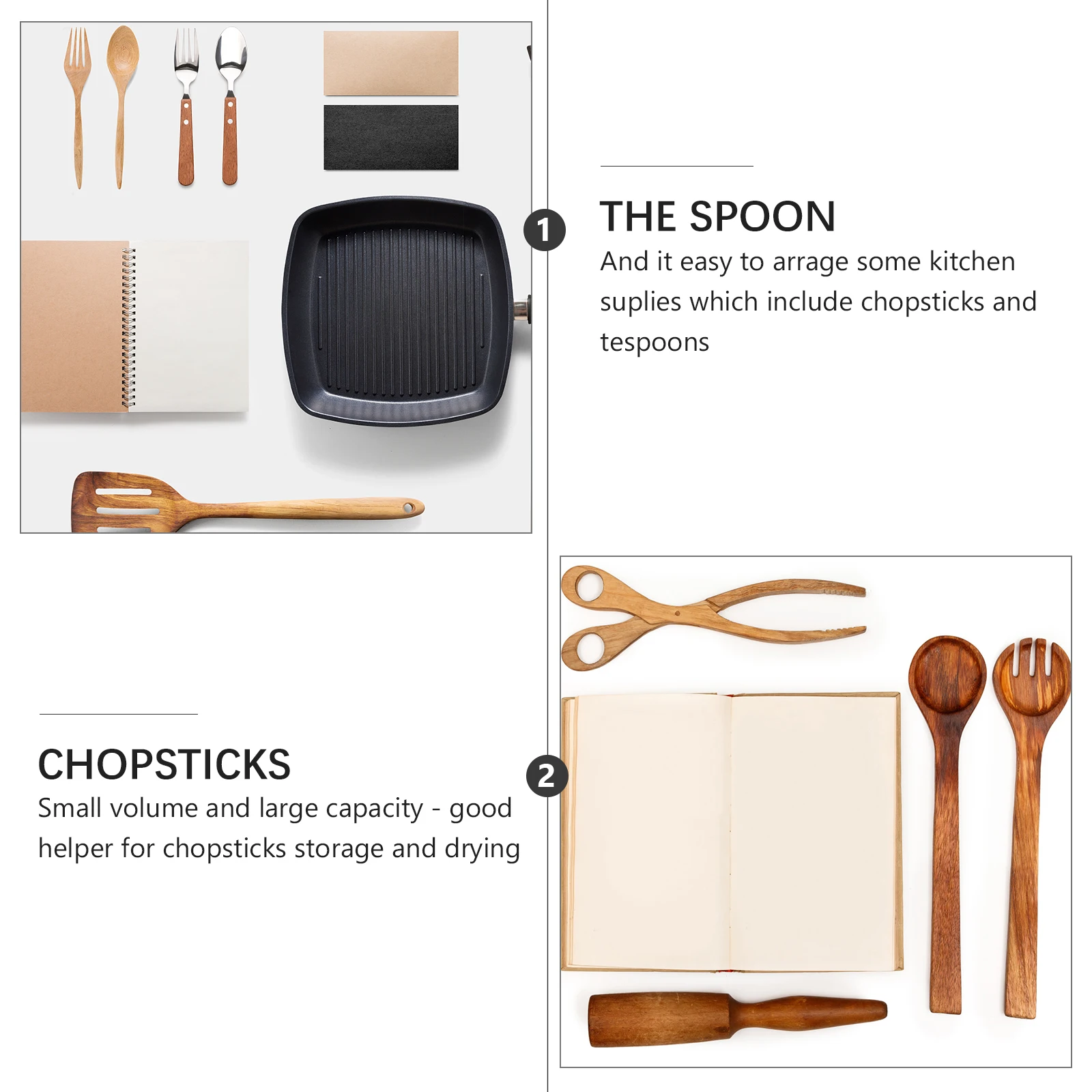 

Chopsticks Holder Stainless Steel Kitchen Utensil Storage Basket Perforated Rustproof Hooks Modern Decor Ventilated