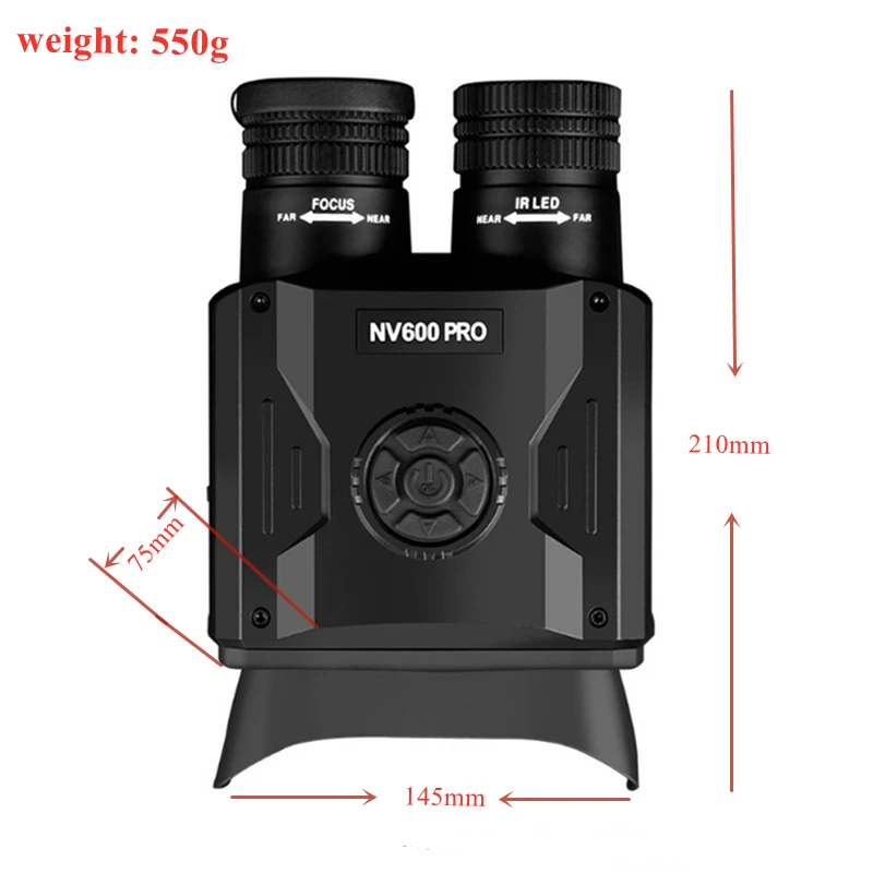 Adult Infrared Night Vision Binoculars with Night Vision Goggles for Complete Darkness for Game & Hunting Scopes & Accessories