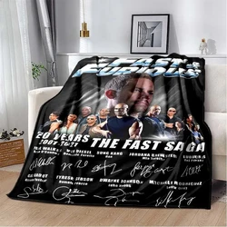Movie Fast & Furious Flannel Blanket Racing Car Home Decoration Fluffy blanket  Bedroom Bed Sofa Travel Camping thermal blanke
