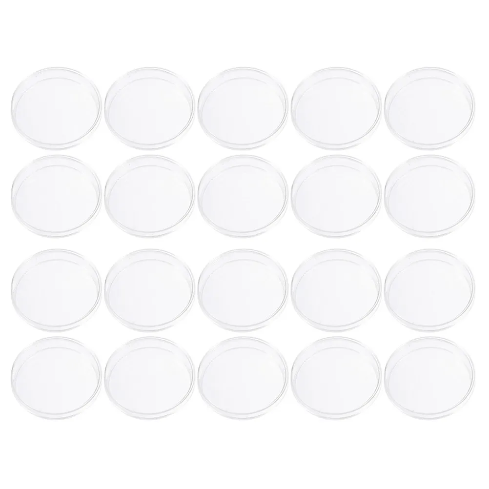 30Pcs Culture Petri Dish Transparent Plastic Disposable 90Mm for Kids Science Experiments Biology Laboratory Supplies
