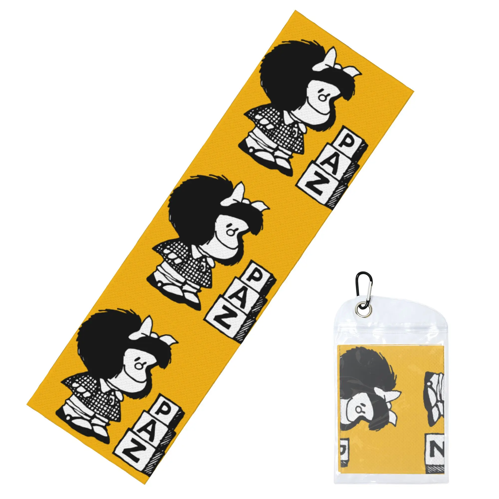 Mafalda Argentine Cartoon Quino Comic Towel Quick Drying  Super Soft  Fitness and Outdoor Activities Towels