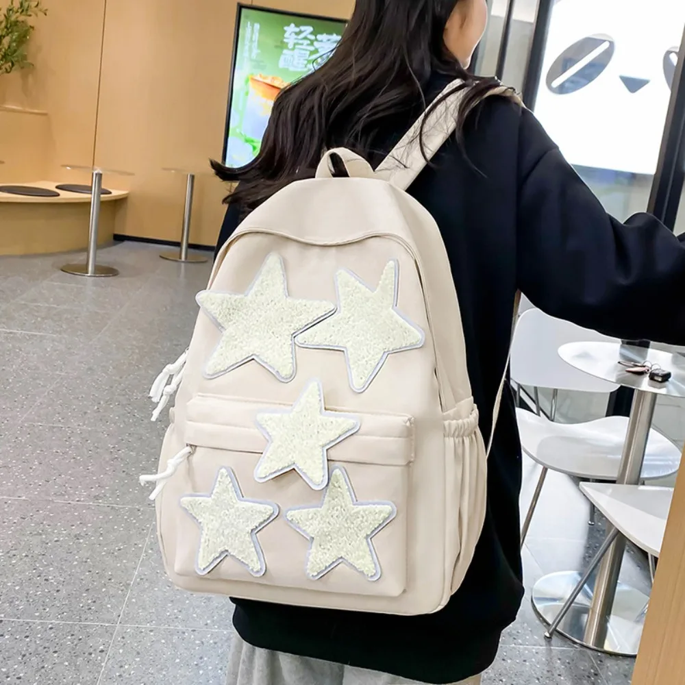 Fashion Large Capacity School Backpack Nylon Waterproof Computer Backpack Stars Travel Bag