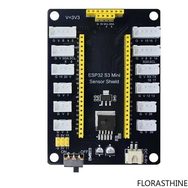 Y43A-ESP32-S3 Iot Development Expansion Board, Xiaozhi AI Board, Experiment Mini Sensor with Anti-reverse Interface