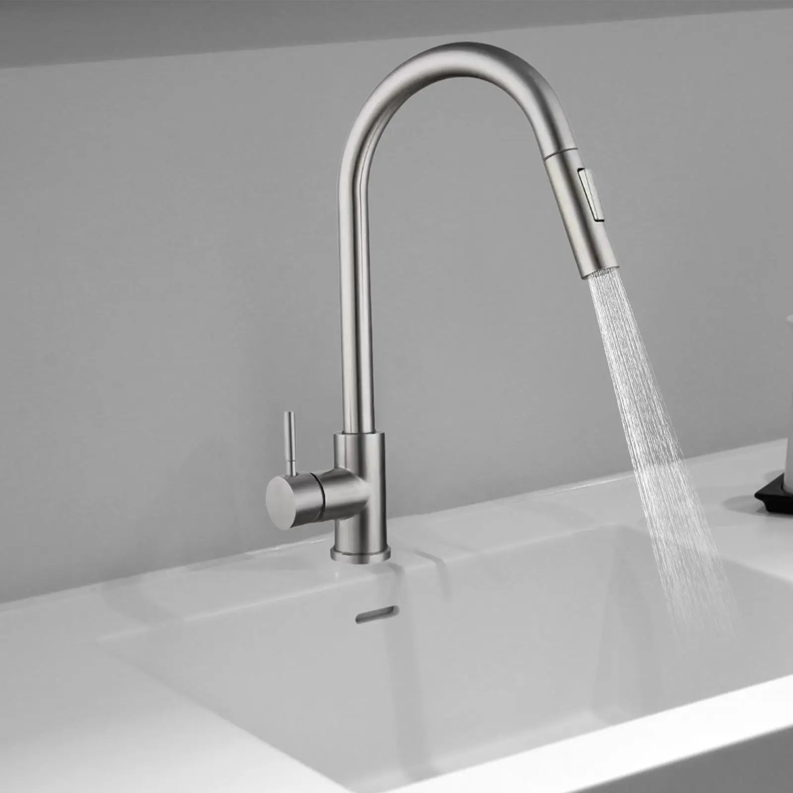Pull Out Kitchen Sink Faucet Waterfall Kitchen Sink Faucet for Garden Hotel