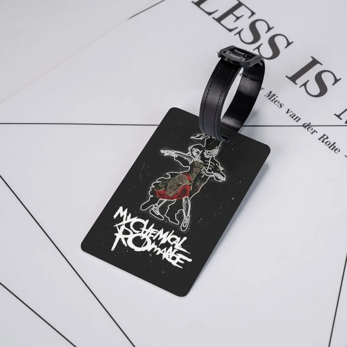 

Бирки для багажа My Chemical Romance, аксессуары для чемоданов, этикетки для путешествий, держатели для багажных бирок, идентификаторы, именные таблички, адресные ярлыки