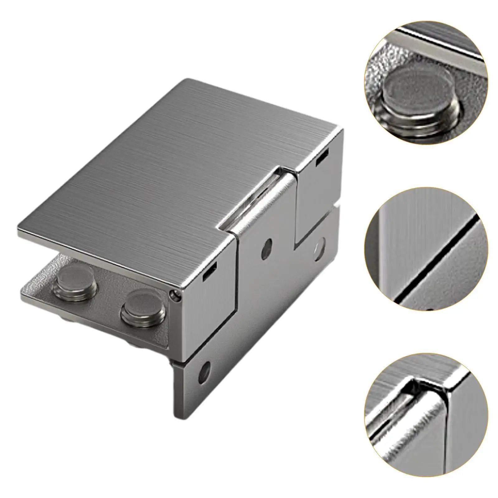 Reemplazo de bisagra hidráulica de puerta de vidrio pivotante sin marco para accesorios de escaparate de armario Hardware resistente de acero inoxidable