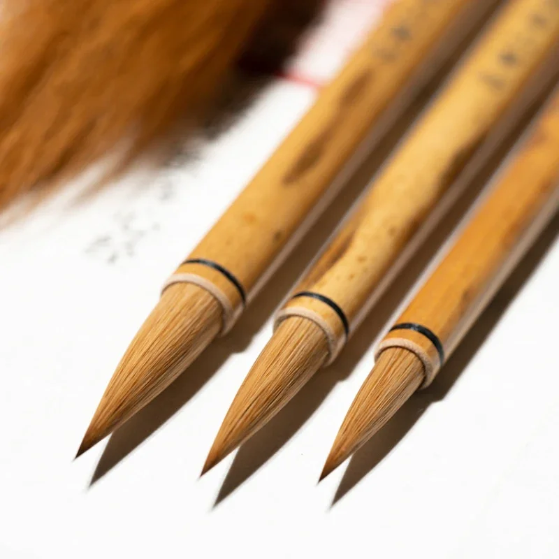 Professional Grade Mixed Hair Brush Regular Script Running Script Calligraphy Writing Brush Orchid Bamboo Chinese Painting Pen