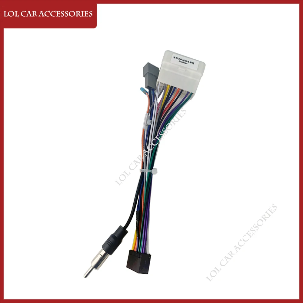 Car GPS MP5 DVD Player Android Power Cable For Chevrolet D-MAX 2 Din Panel Dashboard Frame Wiring Harness