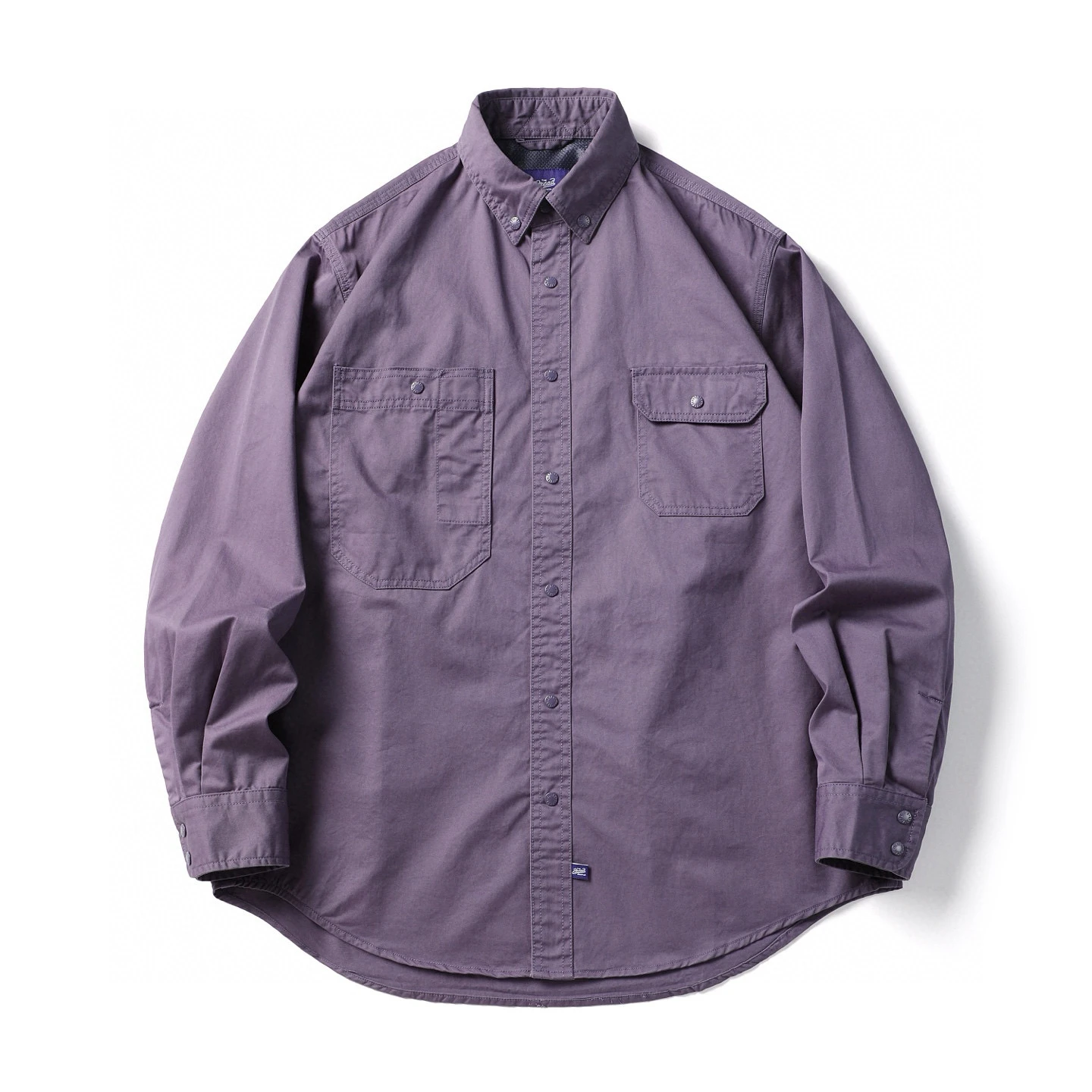 25SS japonês clássico puro algodão lavado multi bolso workwear manga comprida camisa solta cityboy masculina