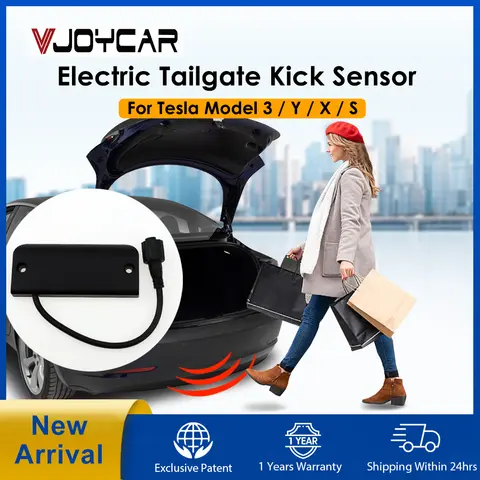 VJOYCAR 풋 킥 센서 전기 테일 게이트 트렁크 오프너, 테슬라 모델 3 Y X S 모든 레인지