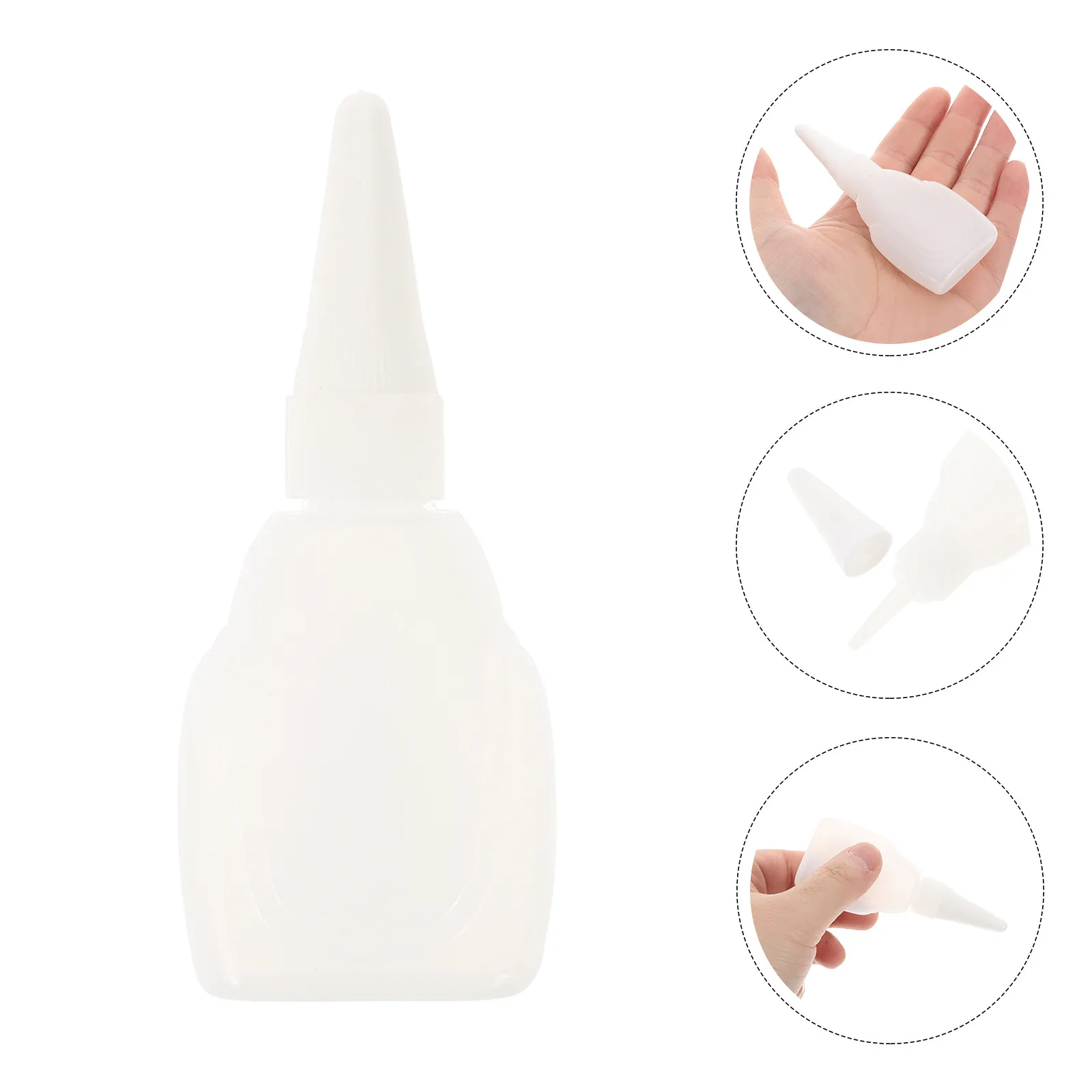 40Pcs Precision Needle Tip Applicator Bottles Clear Plastic Glue Dispensers Refillable Small Nozzle Glue Bottles for DIY