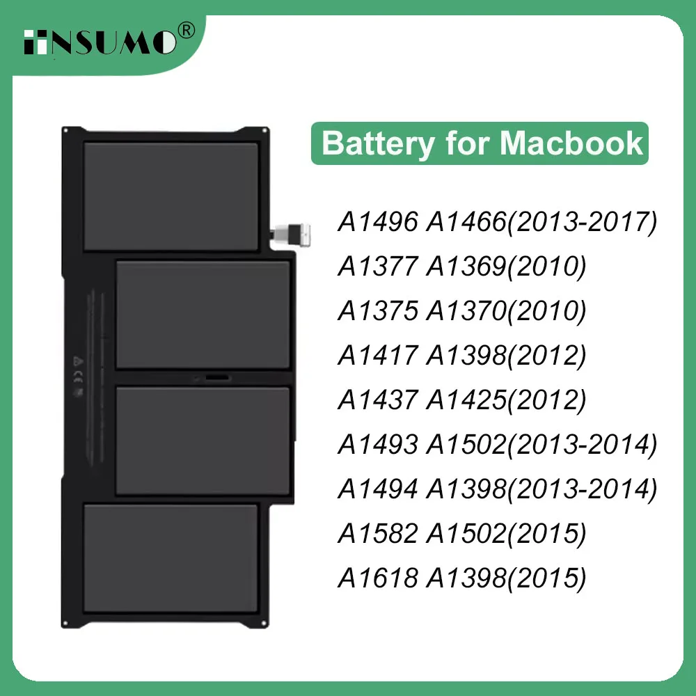 

Sofix Laptop Battery For Apple Macbook Air A1618 A1582 A1494 A1437A1493 A1417 A1375 A1377 A1496 A1466(2013-2017) Battery Repair