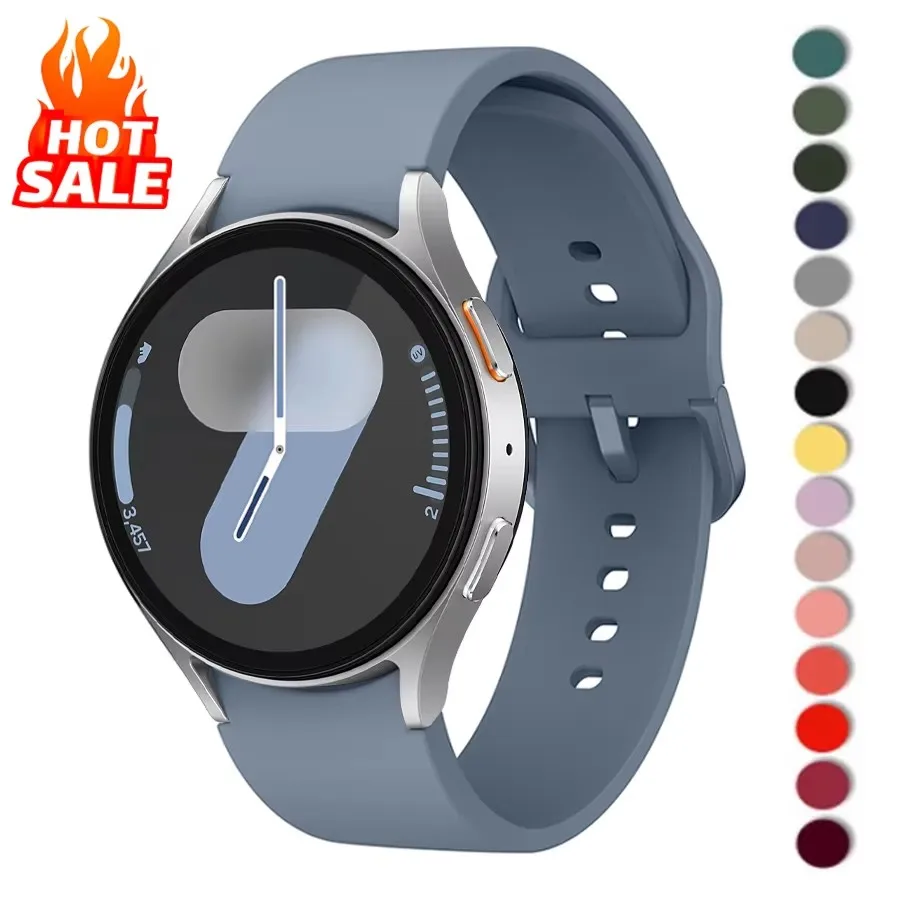 

Watch strap Silicone For Samsung Galaxy Watch 7 6 5 4 44mm 40mm pro 45mm Sport 20mm Watchband Galaxy Watch6 Classic 43mm 47mm