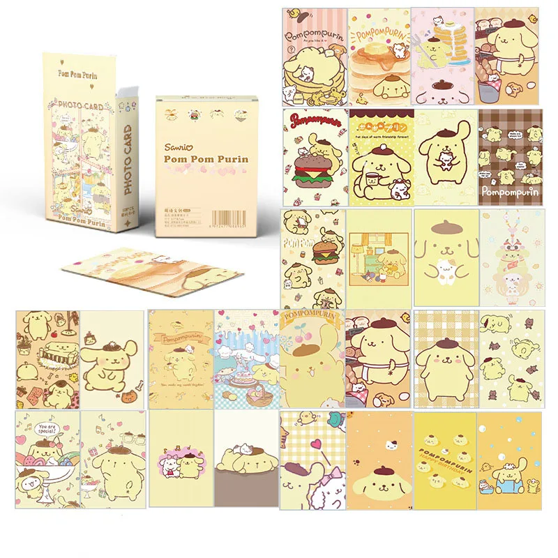 50pcs Hello Kitty Laser Card Sanrios Anime Kuromi Peripheral Exquisite Creative HD Pattern Photo Card Collection Children Gifts