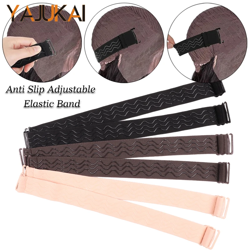 

Adjustable Non Slip Elastic Band With Silicone Stripe Hooks For Wigs Fixed 3Cm Wig Band To Hold Wigs Black Hair Band 1Pcs 2Pcs