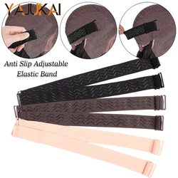 Adjustable Non Slip Elastic Band With Silicone Stripe Hooks For Wigs Fixed 3Cm Wig Band To Hold Wigs Black Hair Band 1Pcs 2Pcs