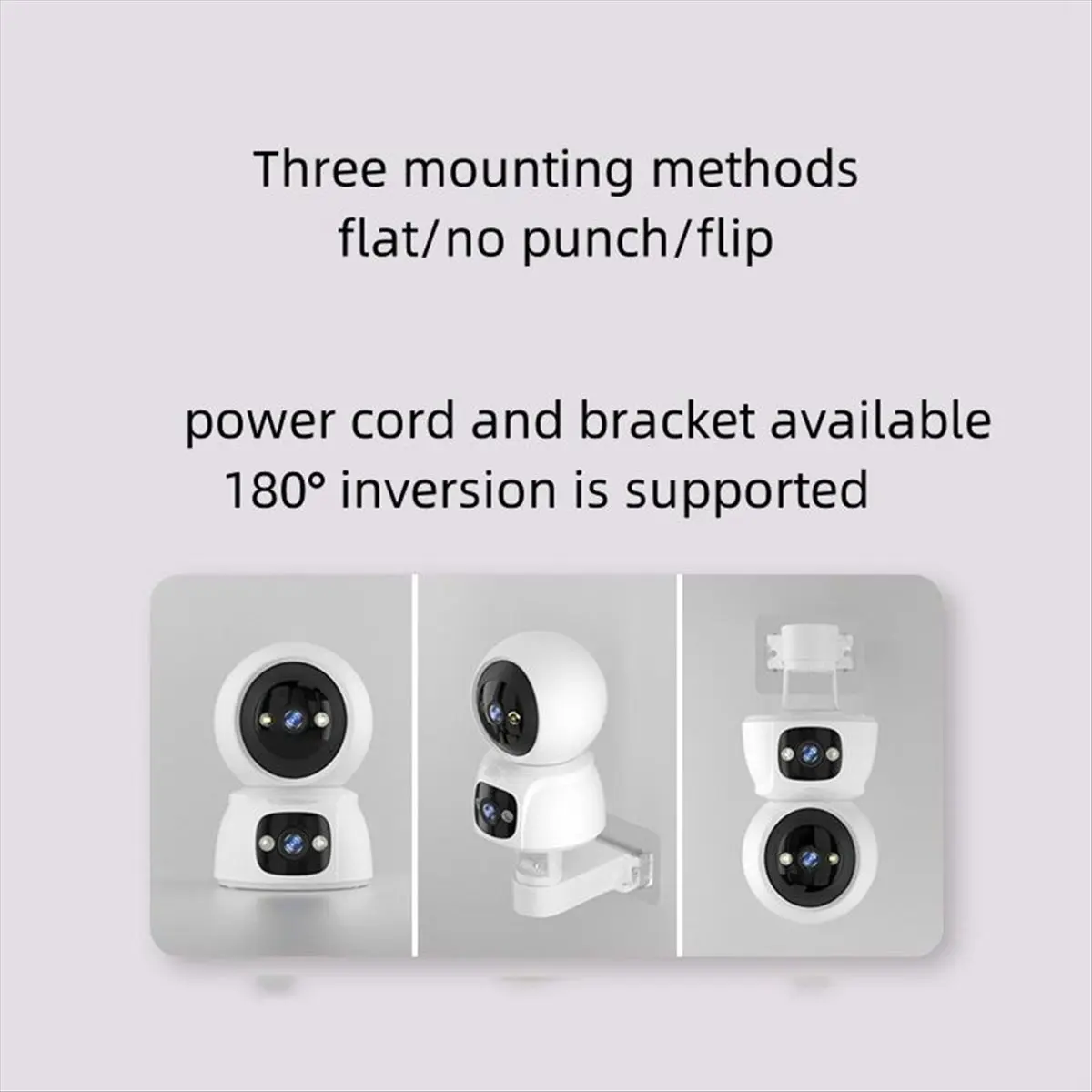N05R 4MP UHD APP Full Color Dual Lens WIFI IP Camera AI Humanoid Detection Home Security CCTV Intercom Baby Monitor US Plug