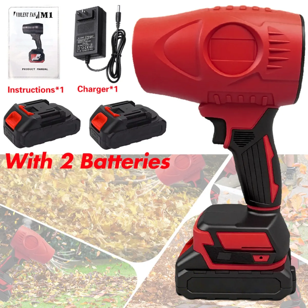 مجفف شعر توربو جيت، منفاخ أوراق شجر لاسلكي كهربائي Rpm، مجفف شعر نفاث 21 فولت، منفاخ هواء عالي الضغط، منفاخ سيارة محمول باليد #2